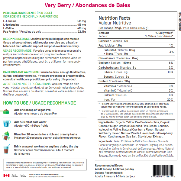 RAW Nutritional Vegan Pro